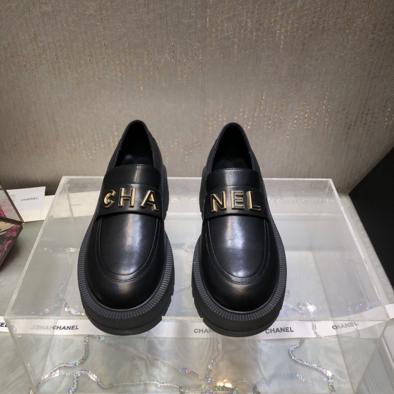 Ch*el leather shoes